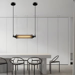 Retro Iron Energy-saving LED Black Industrial Style Pendant Light Fixture - Lamp Outdoor