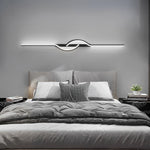 Strip Creative Stepless Dimming 3 Step Dimming Black Modern Wall Lamp - Lamp Outdoor