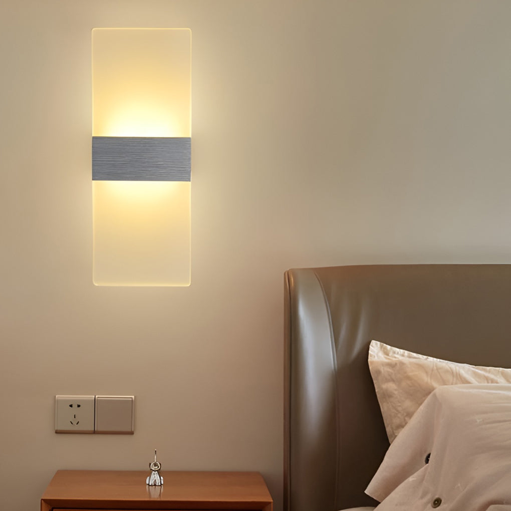 Rectangular Acrylic 6W LED Modern Wall Lamp Wall Sconce Lighting - Lamp Outdoor