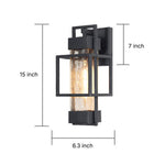 Waterproof Iron Art Black Outdoor Sconces Vintage Style - Lamp Outdoor