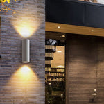Ray Minimalist Cylindrical LED Outdoor Wall Lamp Cement Garden Corridor - Letslighting