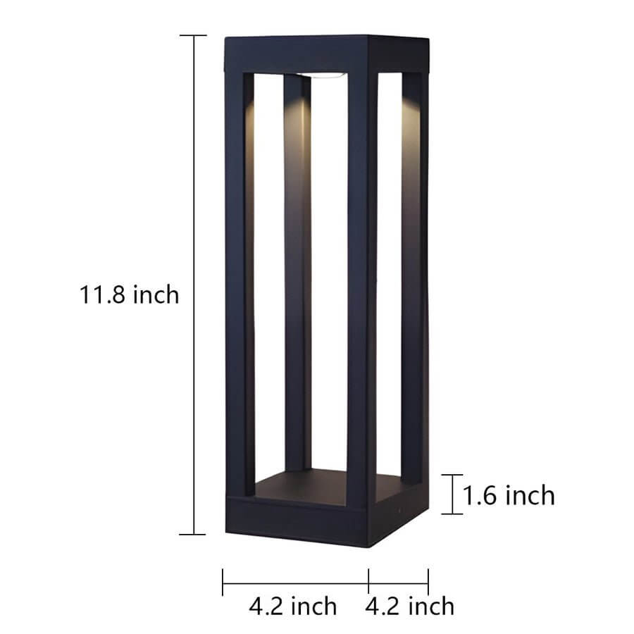 7W Broader LED 4-Beam Lighting Waterproof Hardwired Landscape Pathway Lights for Garden - Lamp Outdoor