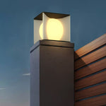 Aria Modern Moon Metal Outdoor Pier-Mount Pillar Light - Letslighting
