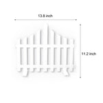 8 - Pack Wave - Shaped Solar LED Lighted Garden Fence for Christmas