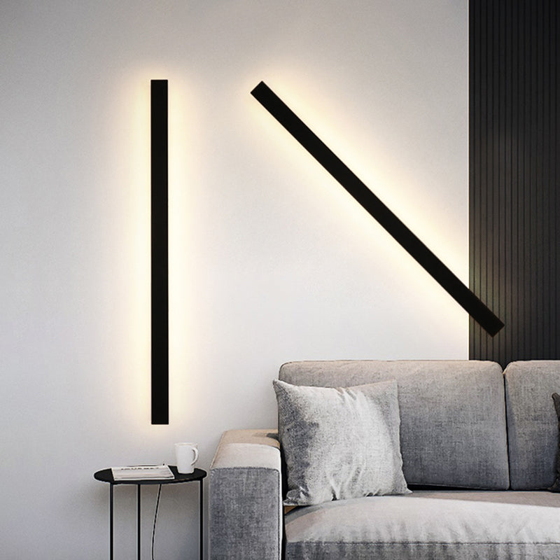 Arisha Ripple Minimalist Linear LED Outdoor Wall Lamp Metal Garden Corridor Balcony - Letslighting