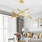 Amber Modern LED Metal Sputnik Chandelier - Lamp Outdoor