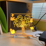 LED Acrylic Message Board Colorful Writable Table Lamp - Lamp Outdoor
