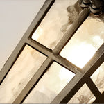 Waterproof Vintage Lantern Shaped Black Retro Outdoor Plug in Wall Lamp - Lamp Outdoor