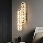 Double Strip Three Step Dimming Light LED Crystal Modern Wall Lamp Wall Sconce Lighting - Lamp Outdoor