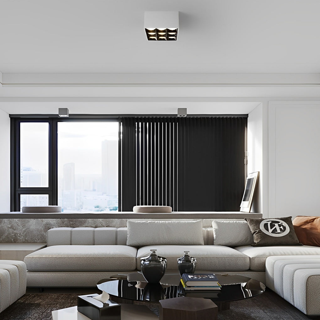 Square Grids LED Beam Angle 24° Surface Mounted Downlight Spotlight - Lamp Outdoor