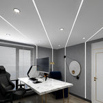 Mini Recessed Invisible LED Strip Lights Under Cabinet Lighting Linear Lights - Lamp Outdoor