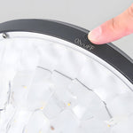 9-inch High Black Round LED Solar Post/Pier Light - Lamp Outdoor