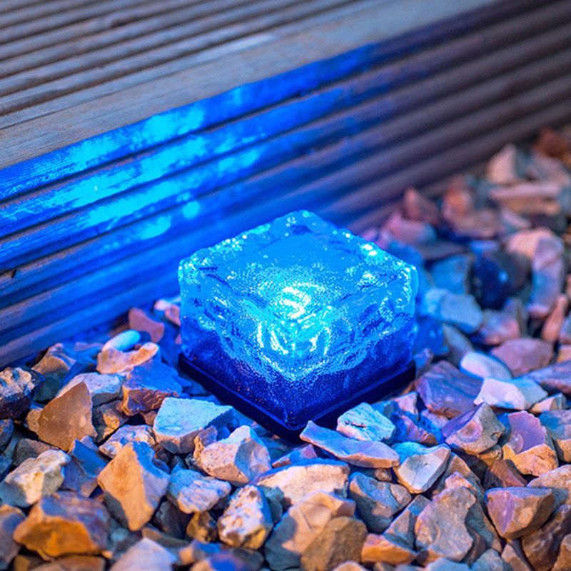 Ray Ice-cube Solar Outdoor Ground Light Glass - Lamp Outdoor