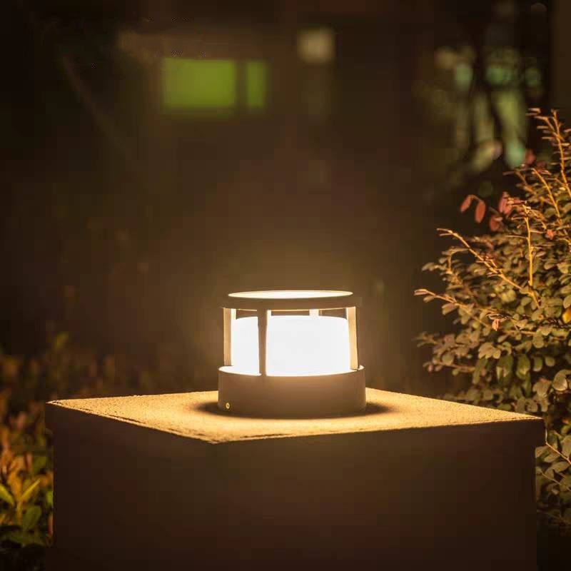 Ray Modern Cube Cylinder Metal Lamp Outdoor - Letslighting