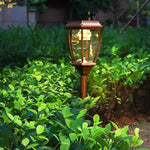 Ray Vintage Lantern Solar Outdoor Path Light Bronze - Lamp Outdoor