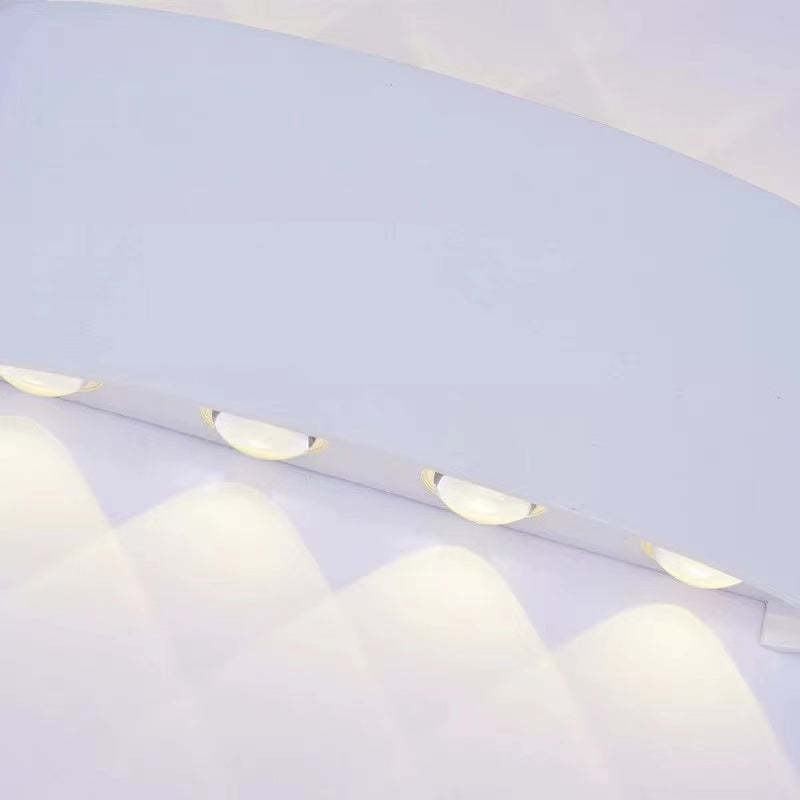 Ray Modern Rectangular Metal Outdoor Wall Lamp Water-Wave - Letslighting