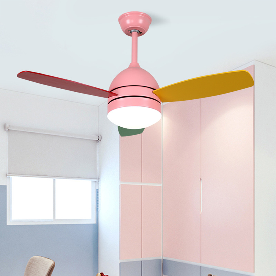 Modern Variable Frequency 6-gear Wind Speed Ultra Silent Kids Ceiling Fan - Lamp Outdoor