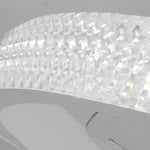 Round Inverter Mute LED Dimmable Modern Bladeless Ceiling Fans with Remote - Lamp Outdoor