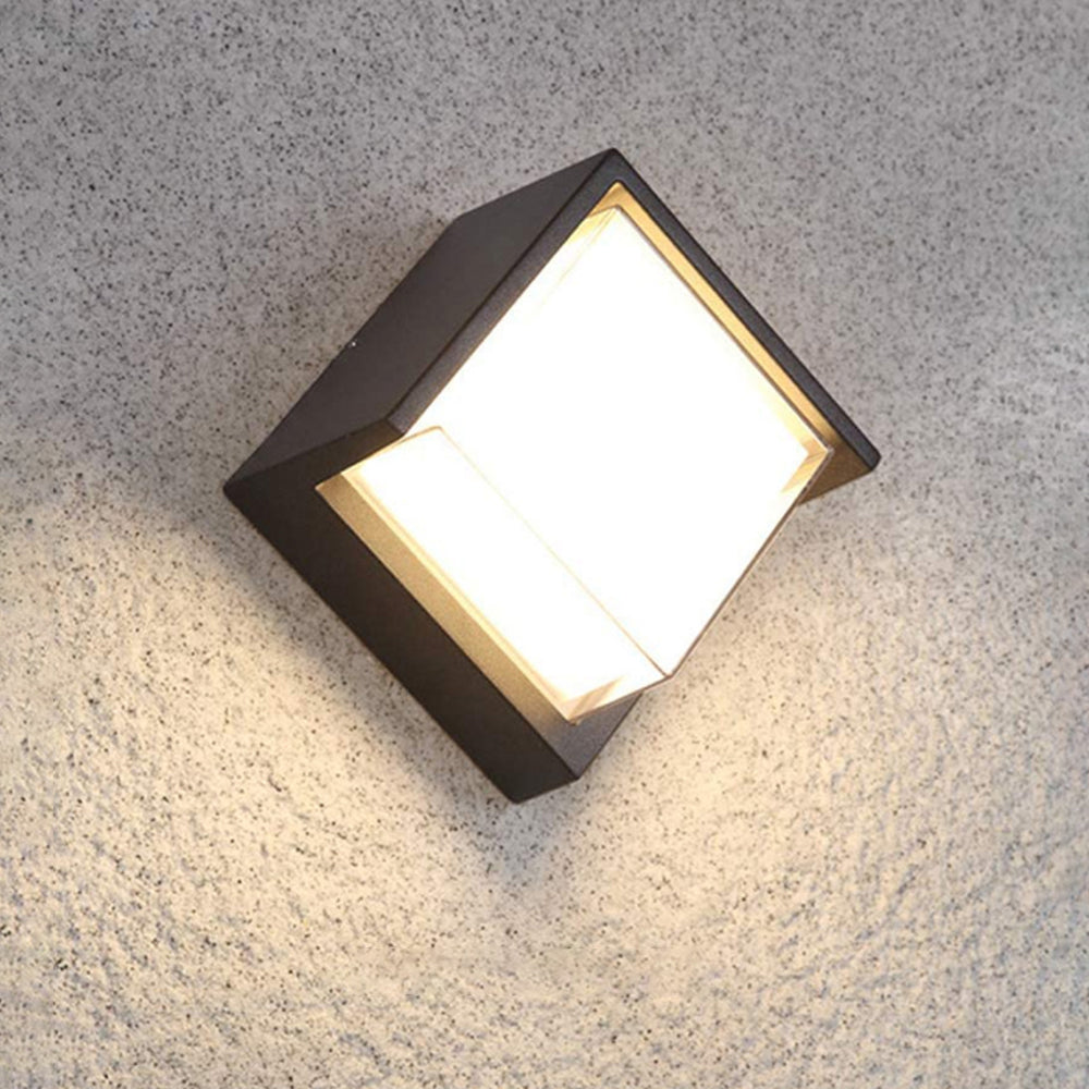 Ray Modern Square Metal Outdoor Wall Lamp - Lamp Outdoor