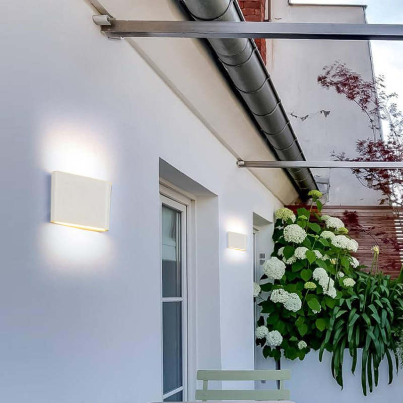 Ray Modern Rectagulart Metal Outdoor Wall Lamp - Letslighting