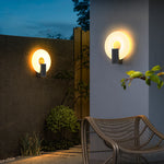 Arisha Modern Metal Acrylic Solar Waterproof Outdoor Wall Lamp - Letslighting