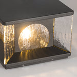 Ray Modern Transparent Rectangular Metal Glass Outdoor Floor Lamp - Letslighting