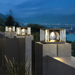 Ray Modern Transparent Rectangular Metal Glass Outdoor Floor Lamp - Letslighting