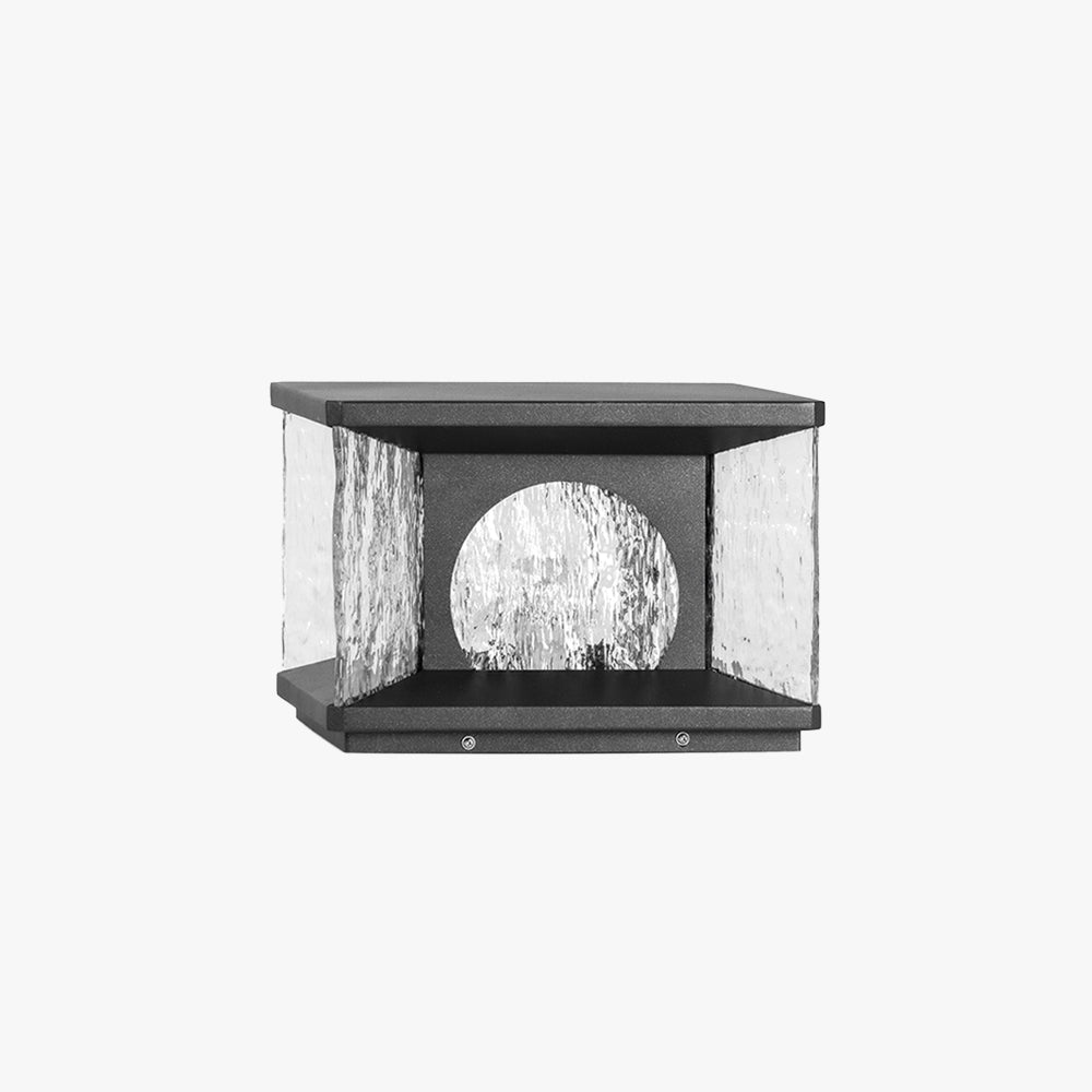 Ray Modern Transparent Rectangular Metal Glass Outdoor Floor Lamp - Letslighting