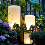 Ray Minimalist Cylinder Glass Acrylic Outdoor Floor Lamp - Lamp Outdoor