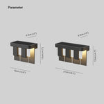 Ray Modern Minimallist Metal Solar Outdoor Garden Yard Wall Lamp - Lamp Outdoor