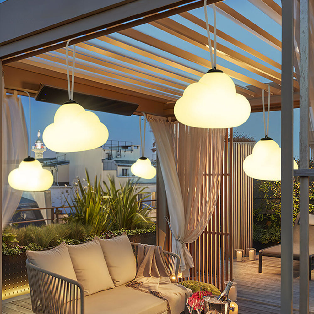 Arisha Pendant Light Cloud Modern Milky Metal Acrylic - Letslighting
