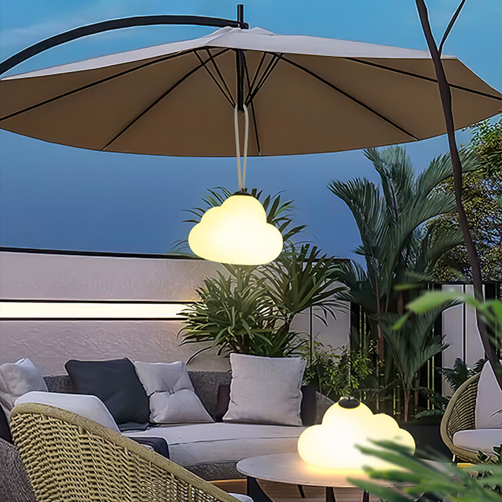 Arisha Pendant Light Cloud Modern Milky Metal Acrylic - Letslighting