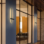 Arisha Minimalist Duo-Linear Metal Outdoor Wall Lamp - Letslighting