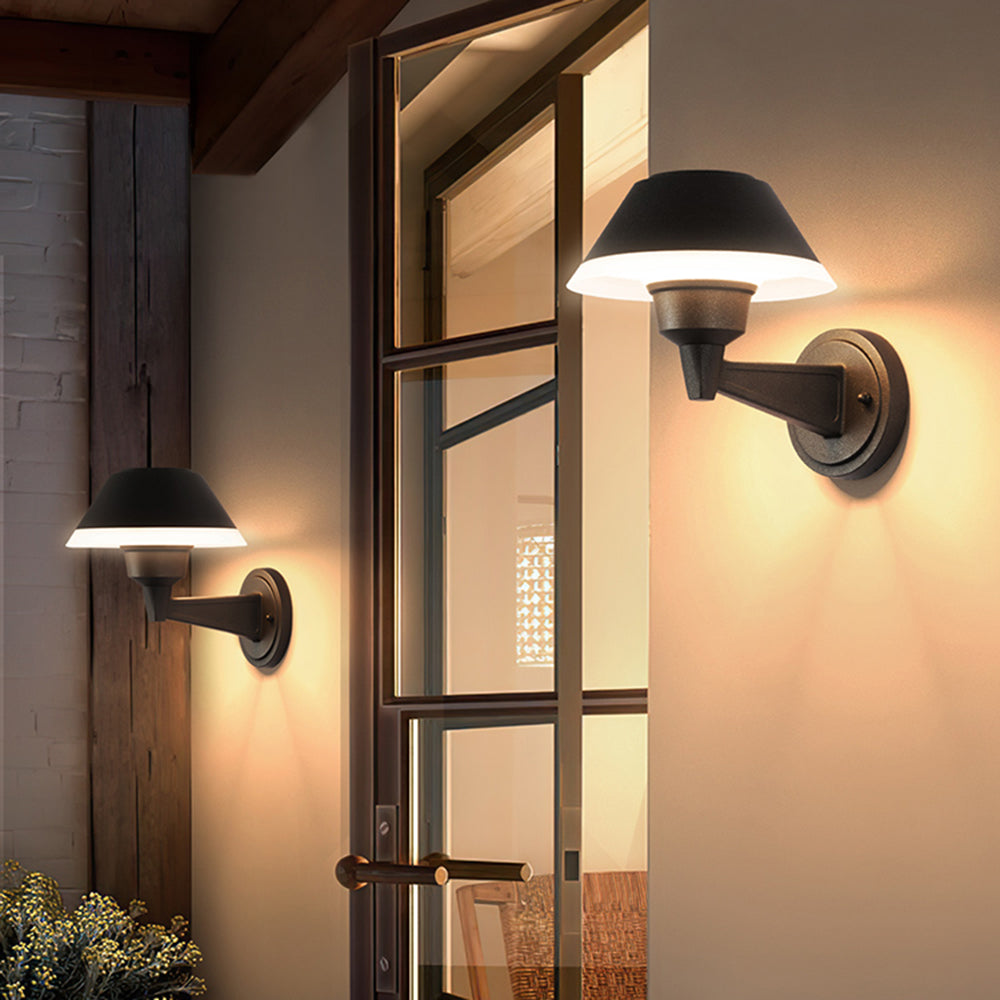 Arisha Modern Bowl Metal Acrylic Outdoor Waterproof Wall Lamp - Letslighting