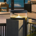 Ray Modern Quicksand Metal Outdoor Solar Lamp, Warm Ligh - Letslighting