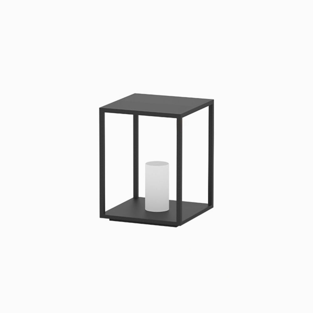 Ray Minimalist Rectangular Metal Solar Outdoor Ground Lamp - Lamp Outdoor