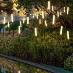 Ray Modern Metal Reed Solar Outdoor Post Light - Lamp Outdoor