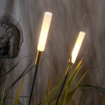 Ray Modern Metal Reed Solar Outdoor Post Light - Lamp Outdoor