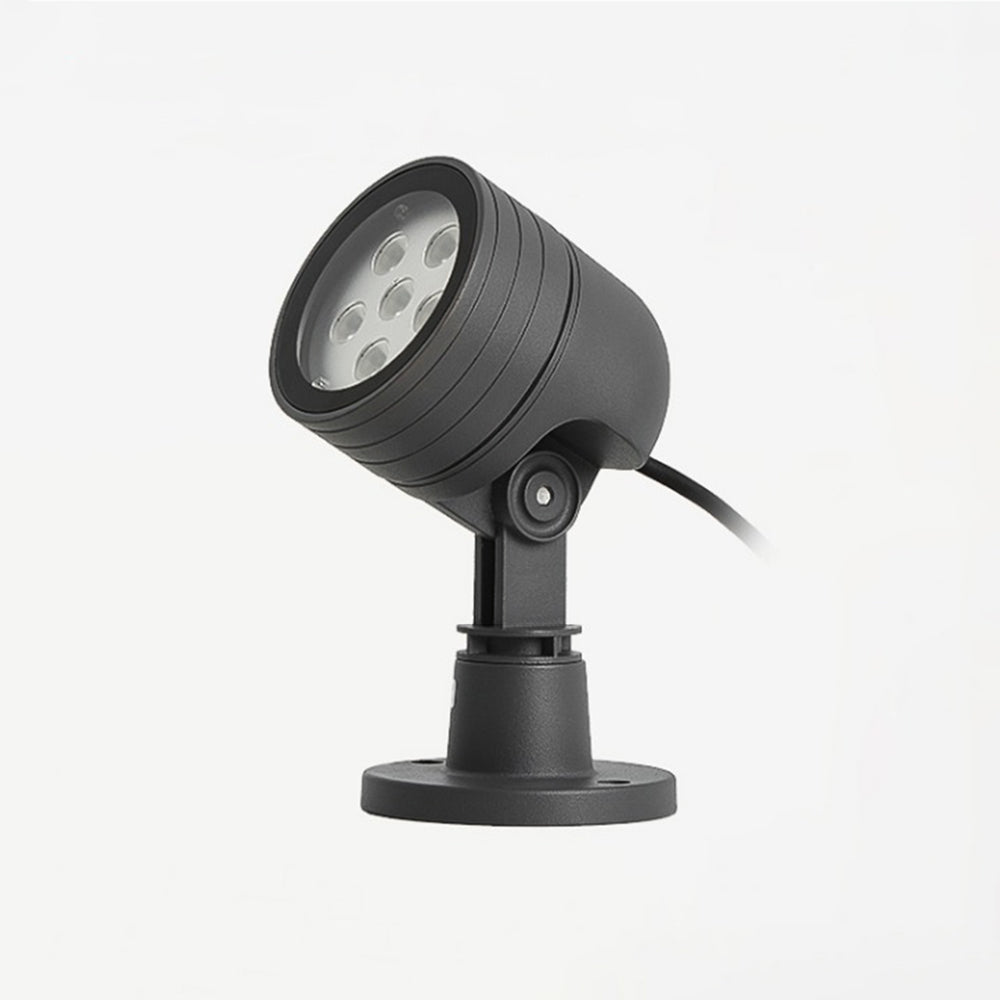 Ray Modern Round Glass/Metal Solar Outdoor Ground Lamp Spotlight - Lamp Outdoor