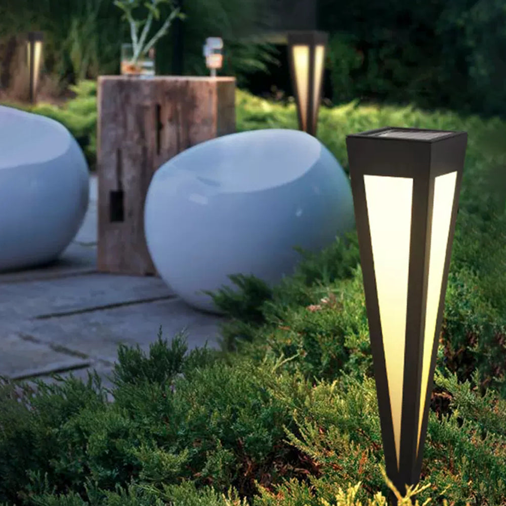 Valentina Modern Trigonal Linear Solar Outdoor Path Light - Lamp Outdoor