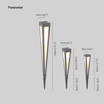 Valentina Modern Trigonal Linear Solar Outdoor Path Light - Lamp Outdoor