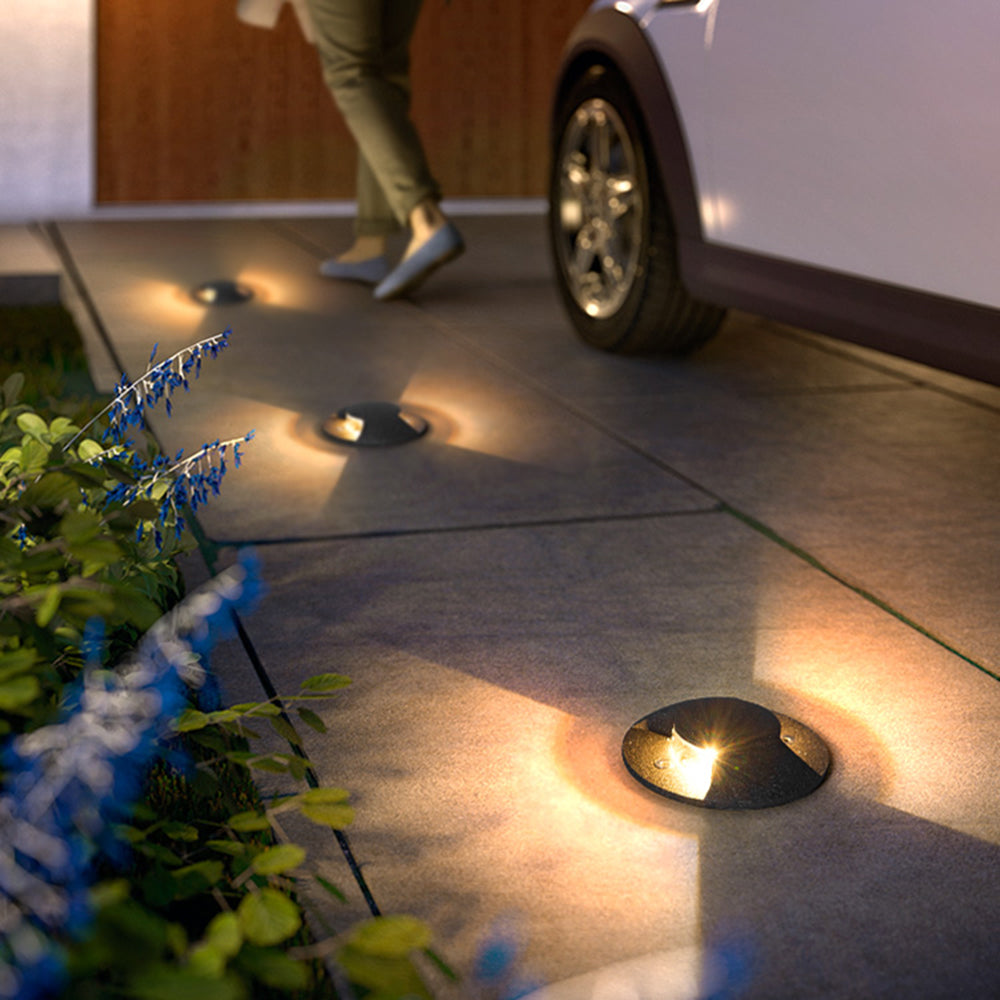 Ray Metal Cylindrical Outdoor Step Deck Light - Lamp Outdoor