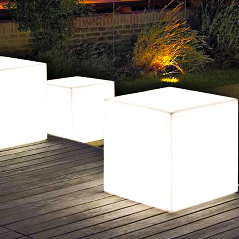 Ray Minimalist Square Acrylic Outdoor Ground Lamp - Lamp Outdoor