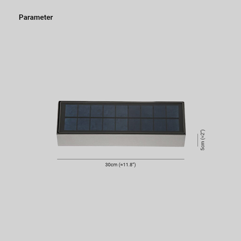Ray Modern Metal Acrylic Solar Waterproof Outdoor Wall Lamp - Lamp Outdoor