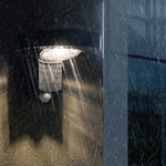 Ray Modern Round Metal Acrylic Sensor Solar Waterproof Outdoor Wall Lamp - Lamp Outdoor