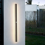 Arisha Sleek Minimalist Rimless Linear Metal Outdoor Wall Light - Letslighting