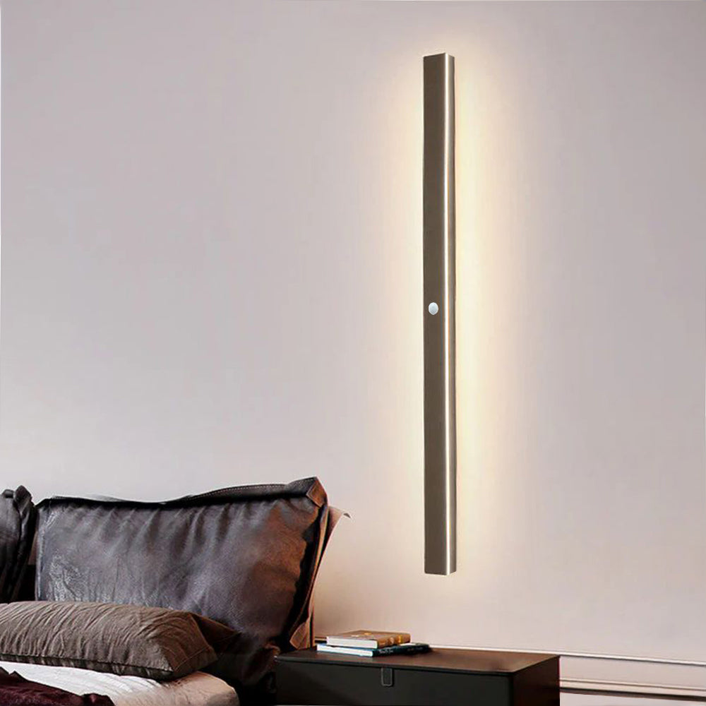 Arisha Sleek Minimalist Rimless Linear Metal Outdoor Wall Light - Letslighting
