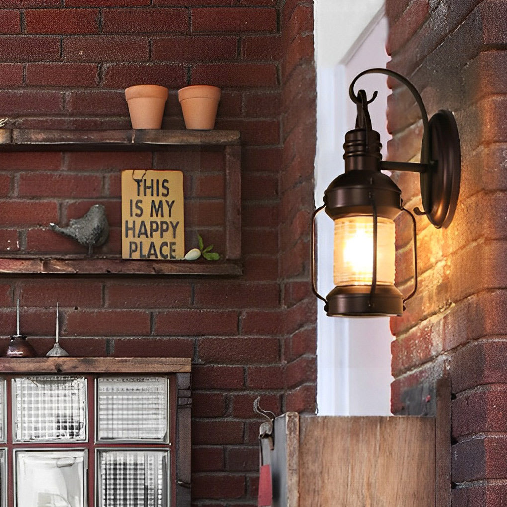 Antique Lantern Aluminum Waterproof LED Outdoor Wall Lamp Lawn Lights | Dazuma
