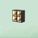 Ray Modern Cube Square Metal Glass Outdoor Wall Lamp - Lamp Outdoor