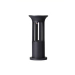 Ray Modern Metal Geometric Hollow Solar Outdoor Bollard Light - Lamp Outdoor